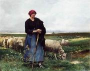 Sheepherder and Sheep 199 unknow artist